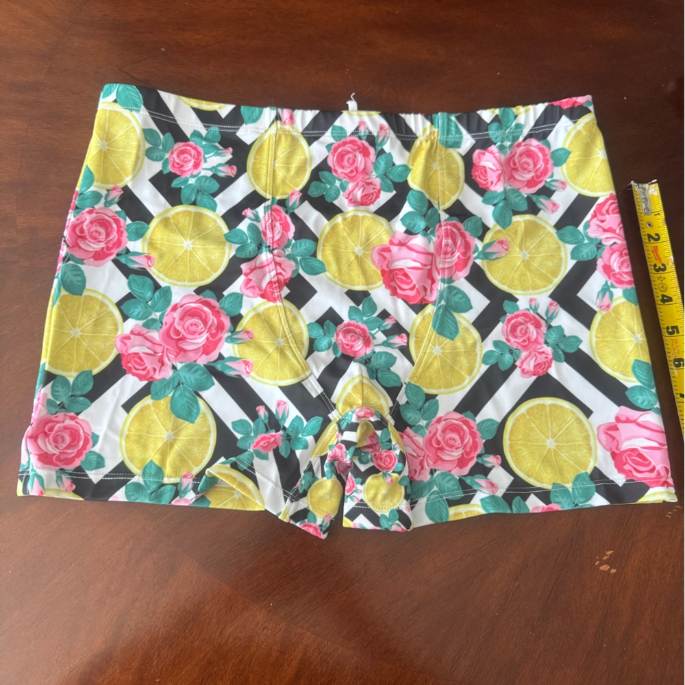 Floral and Lemon Print Shorts